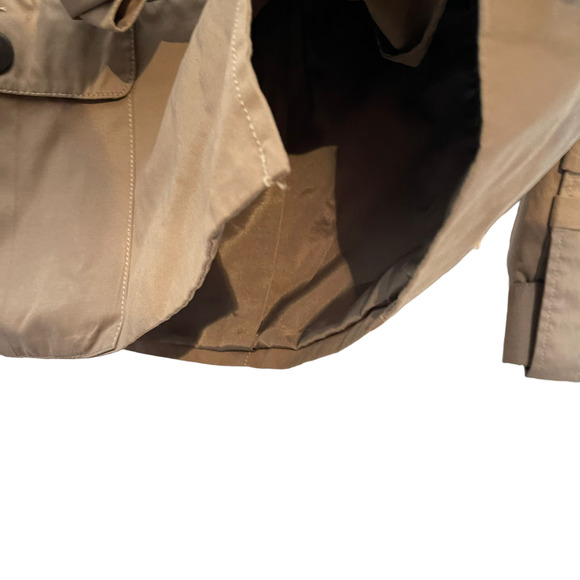 Ambition Womens Swing Jacket Size Medium Tan‎ Button & Tie Front Lined - Picture 6 of 7